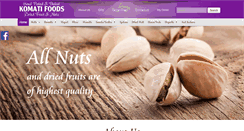 Desktop Screenshot of komatifoods.co.za
