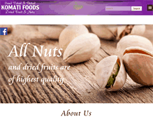 Tablet Screenshot of komatifoods.co.za
